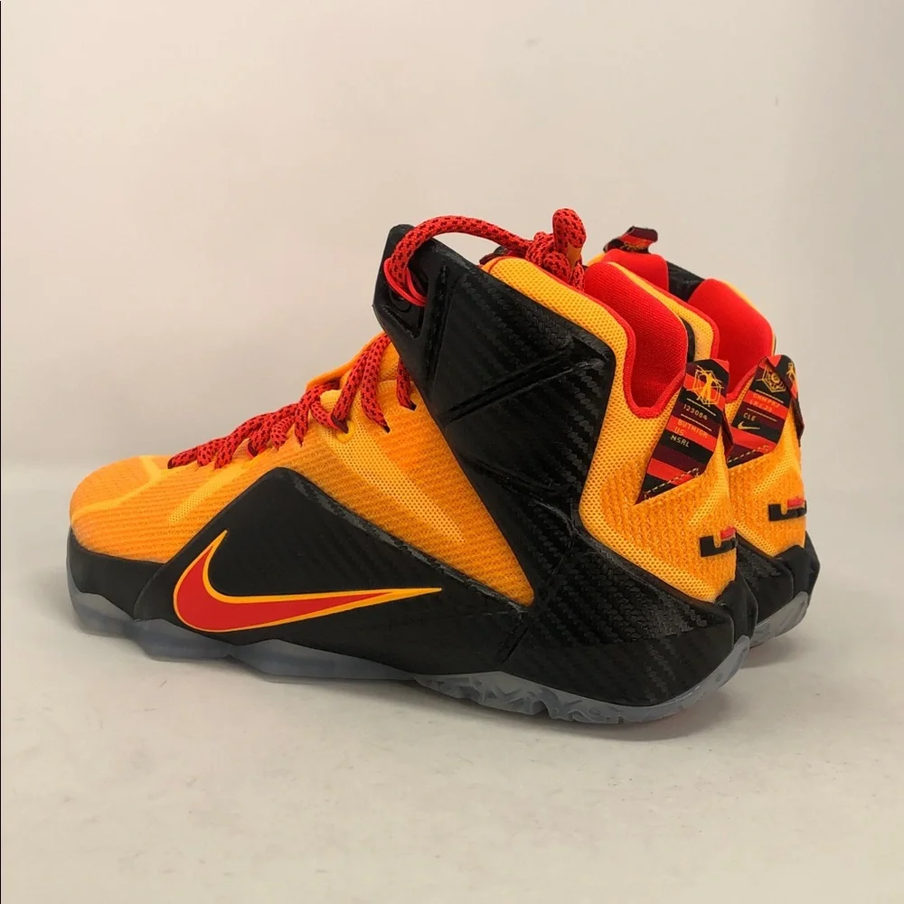 Nike Lebron XII 12 CLE Cleveland Bright Crimson 684593-830 Men’s Shoes -Size 8.5